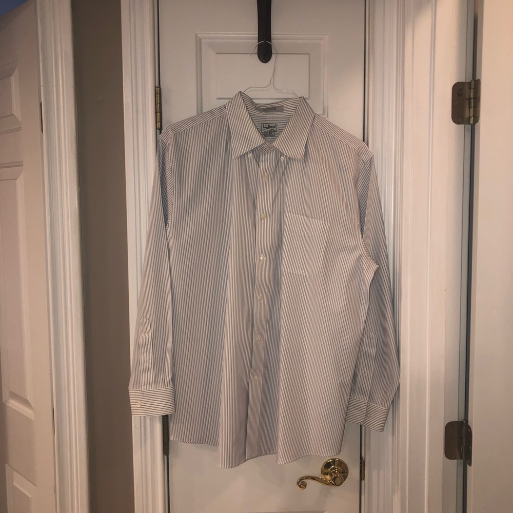 LL BEAN MENS DRESS SHIRT